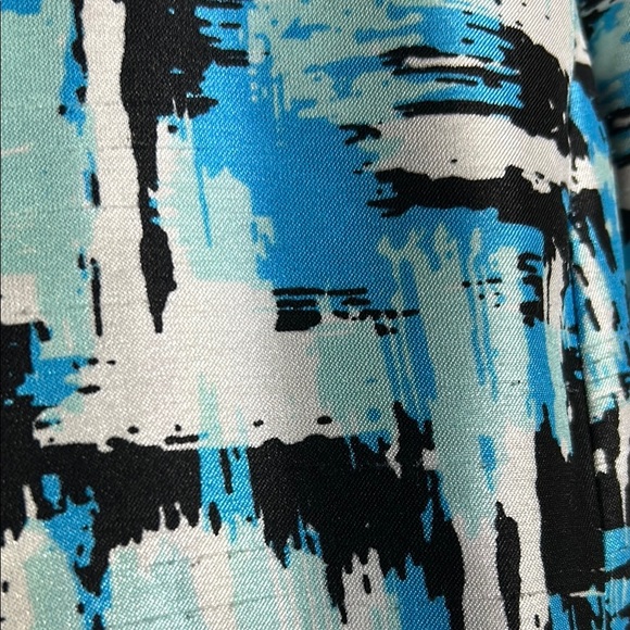 Jones Studio Blue and Black Geometric Blazer - Picture 3 of 7